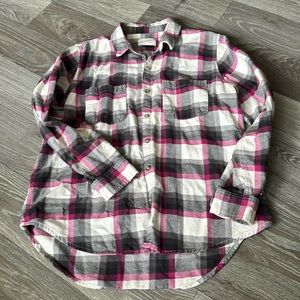 Button down plaid shirt